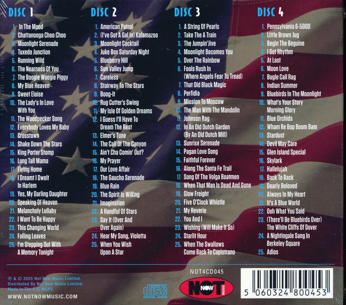 Glenn Miller - 100 Hits (100 tracks) (4xCD) (deluxe 4-fold digipak) Music CD