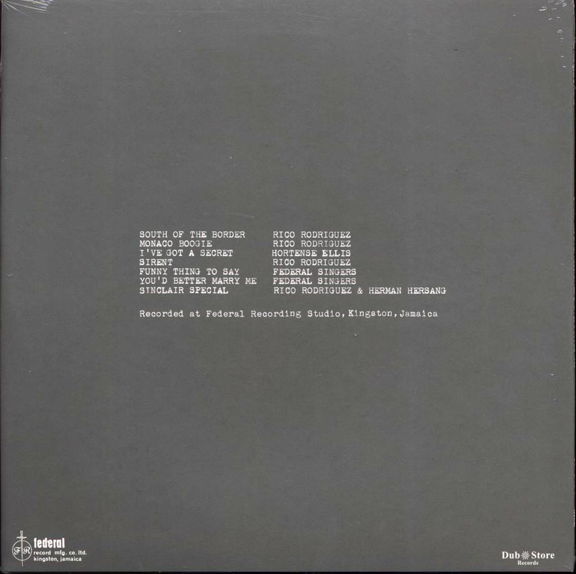 Rico Rodriguez, Hortense Ellis, Federal Singers, Herman Hersang - Unreleased Early Recordings: Shuffle Boogie 1960 (Japan press) Vinyl Record