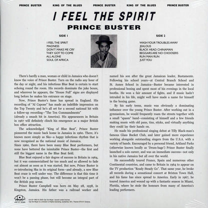 Prince Buster - I Feel The Spirit (ltd. ed.) (blue vinyl) Vinyl Record