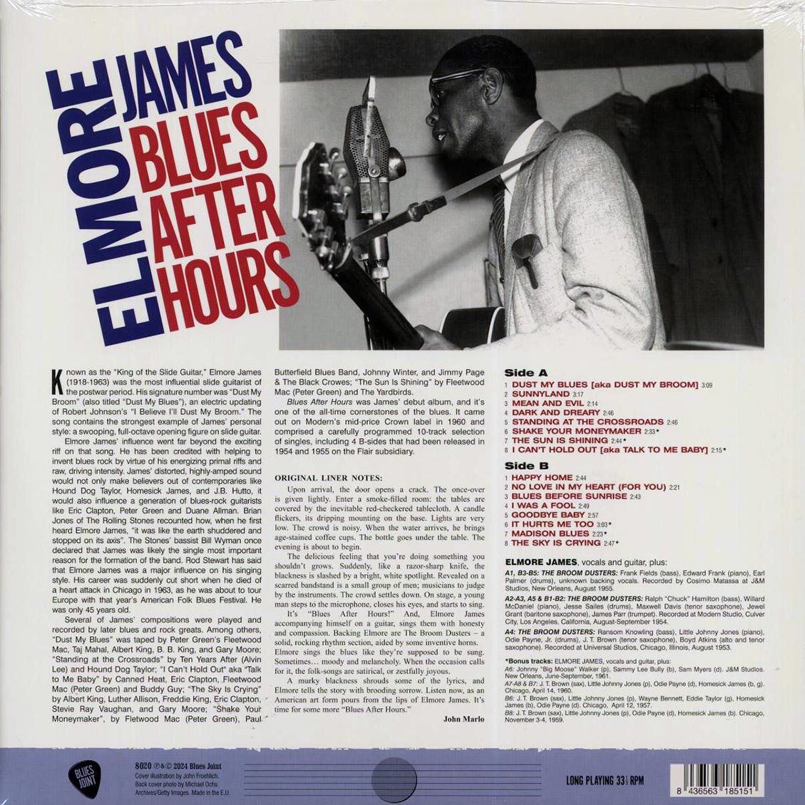 Elmore James - Blues After Hours (+6 bonus tracks) (180g) Vinyl Record