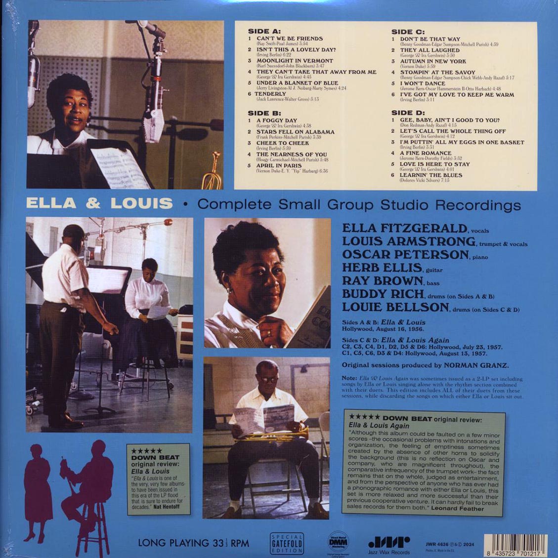 Ella Fitzgerald, Louis Armstrong - Complete Small Group Studio Recordings (2xLP) (180g) Vinyl Record