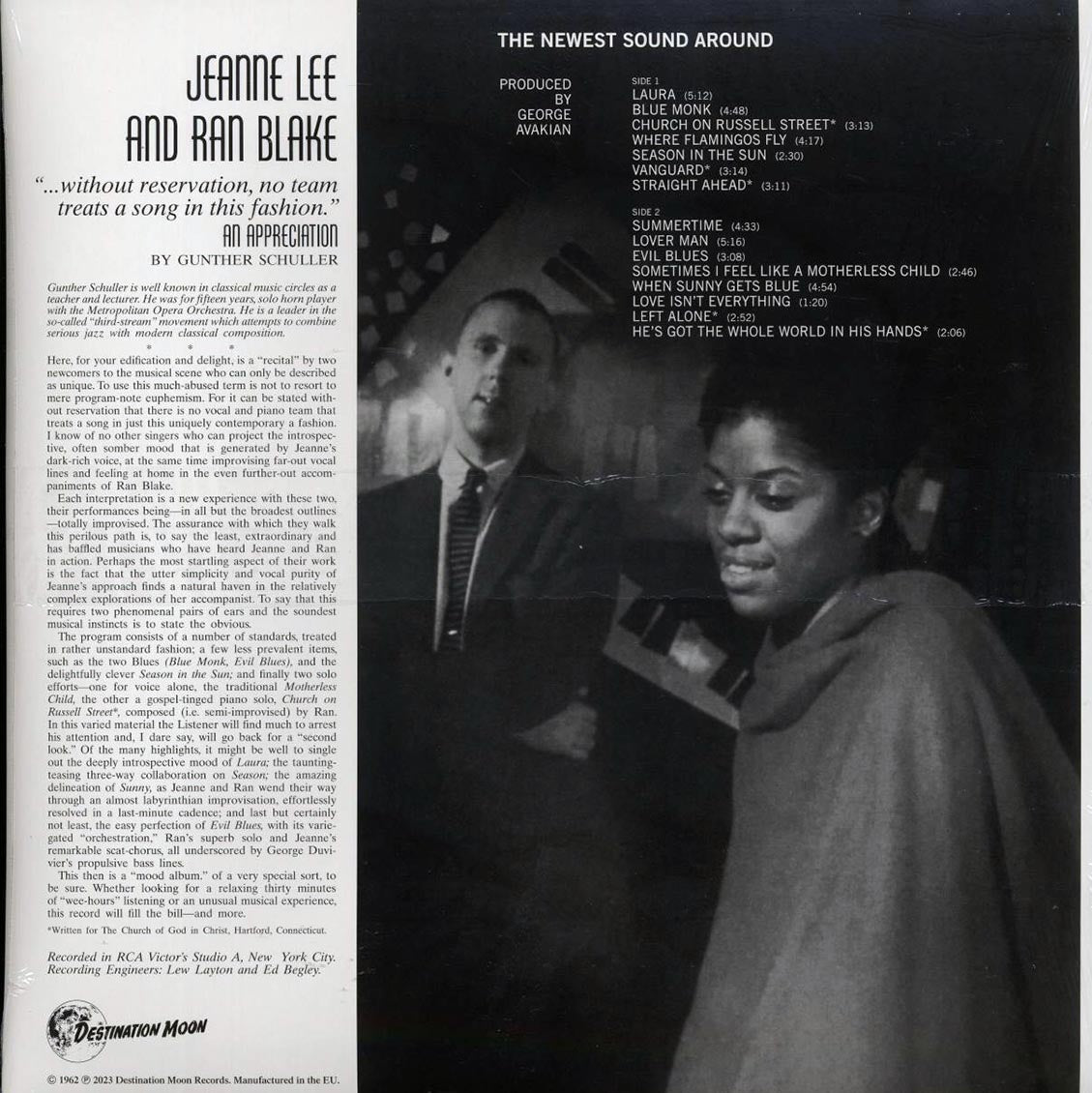 Jeanne Lee, Ran Blake - The Newest Sound Around (ltd. 500 copies made) (clear vinyl) Vinyl Record