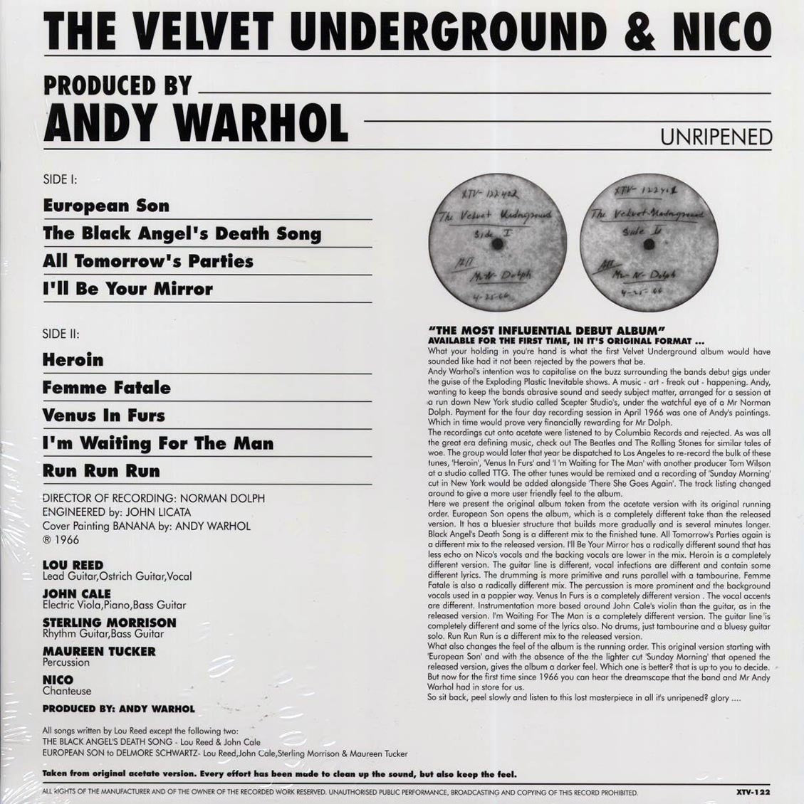 The Velvet Underground & Nico - Unripened: Norman Dolph's Acetate Vinyl Record