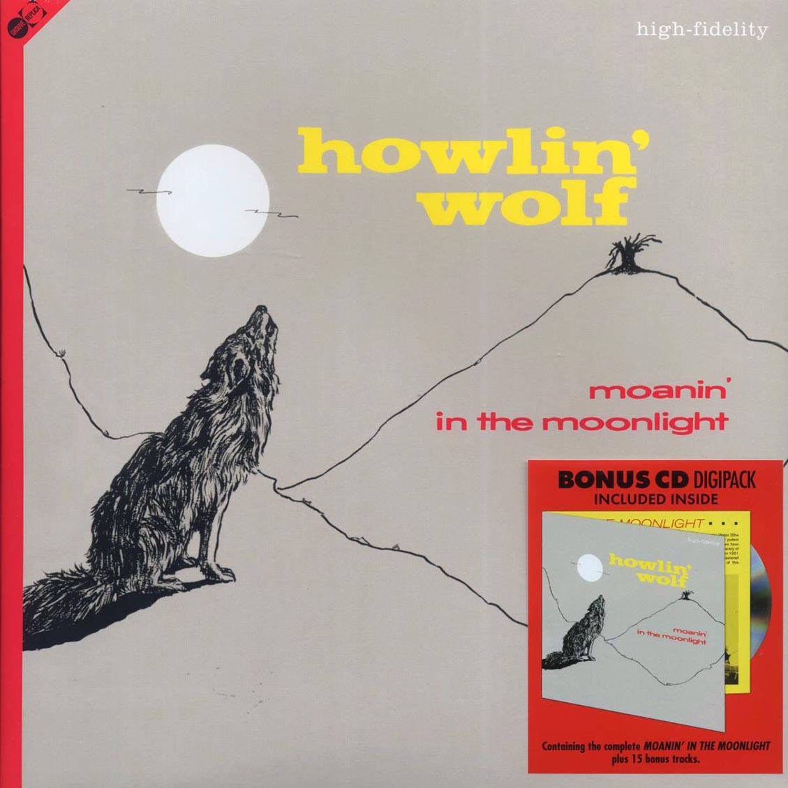 Howlin' Wolf - Moanin' In The Moonlight (+15 bonus tracks) (incl. CD) Vinyl Record