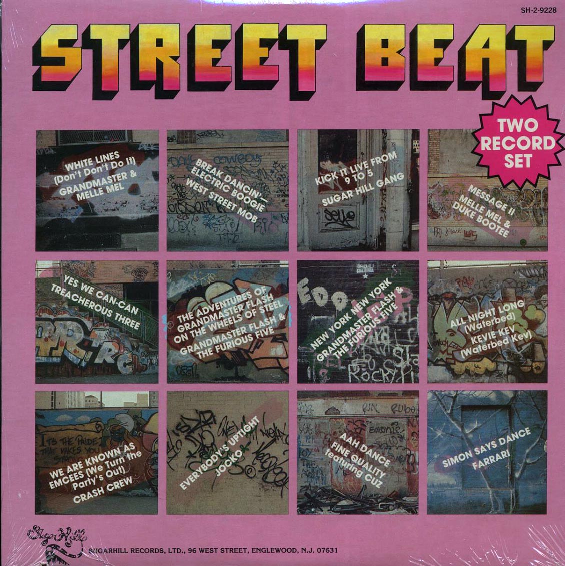 Grandmaster Flash, Treacherous Three, Jocko, Melle Mel, Sugarhill Gang, Kevie Kev, Etc. - Street Beat (1984 ORIGINAL PRESS) (orig. press) (2xLP) (marked/ltd stock) Vinyl Record