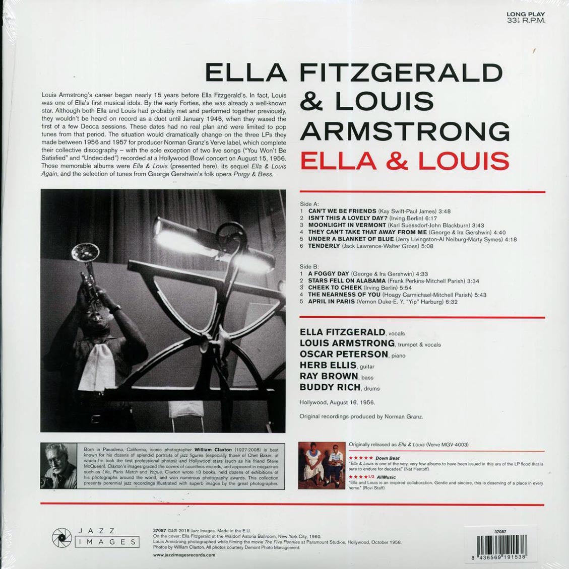 Ella Fitzgerald, Louis Armstrong - Ella & Louis (mono) (ltd. ed.) (180g) Vinyl Record