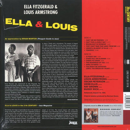 Ella Fitzgerald, Louis Armstrong - Ella & Louis (+bonus track) (180g) (red vinyl) Vinyl Record
