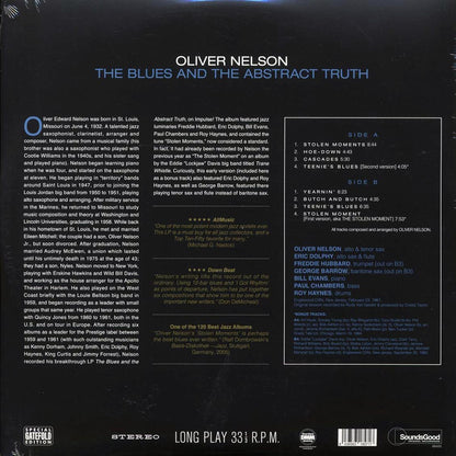 Oliver Nelson - The Blues And The Abstract Truth (+2 bonus tracks) (180g) (remastered) Vinyl Record