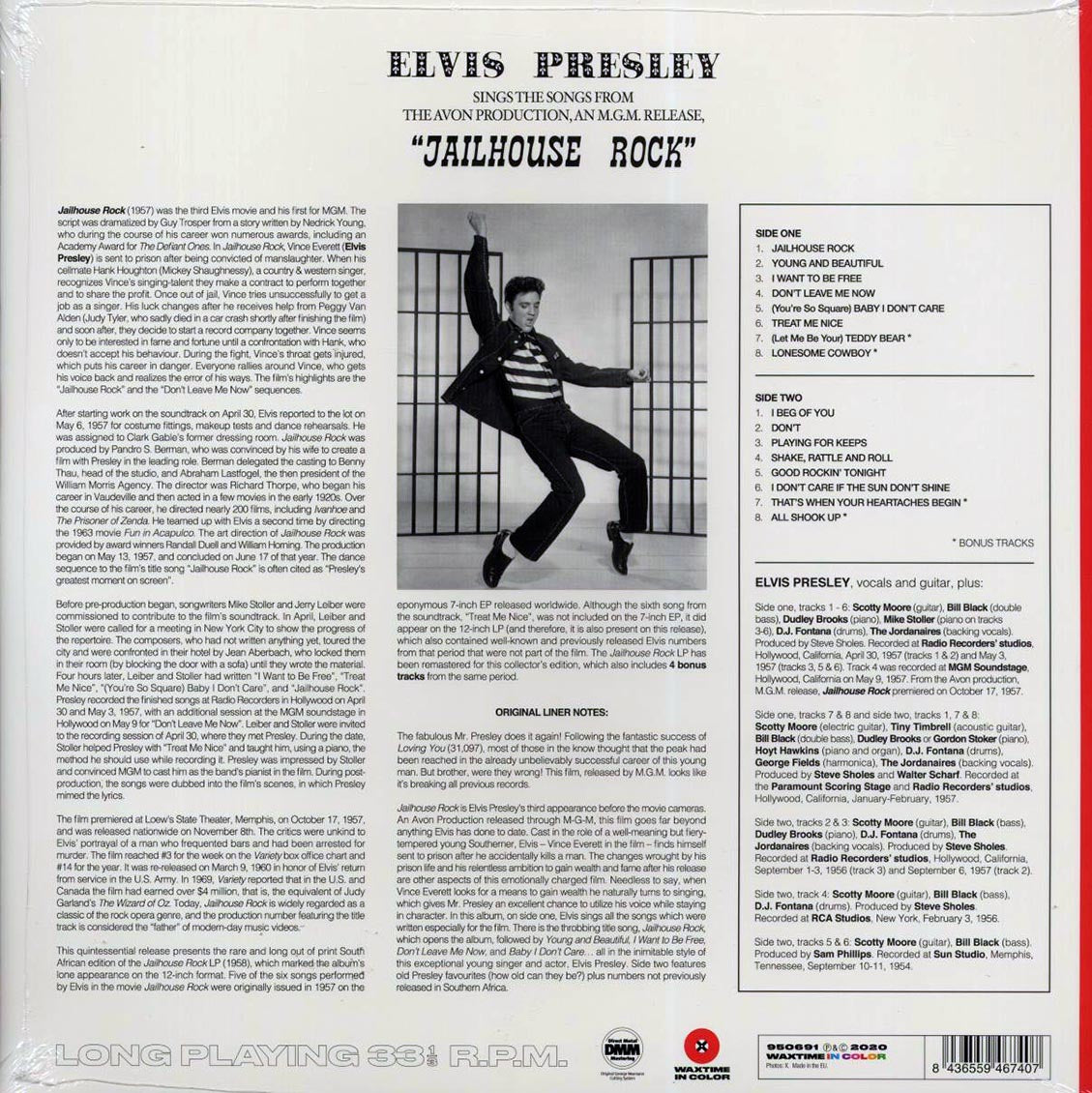 Elvis Presley - Jailhouse Rock (+4 bonus tracks) (180g) (red vinyl) Vinyl Record