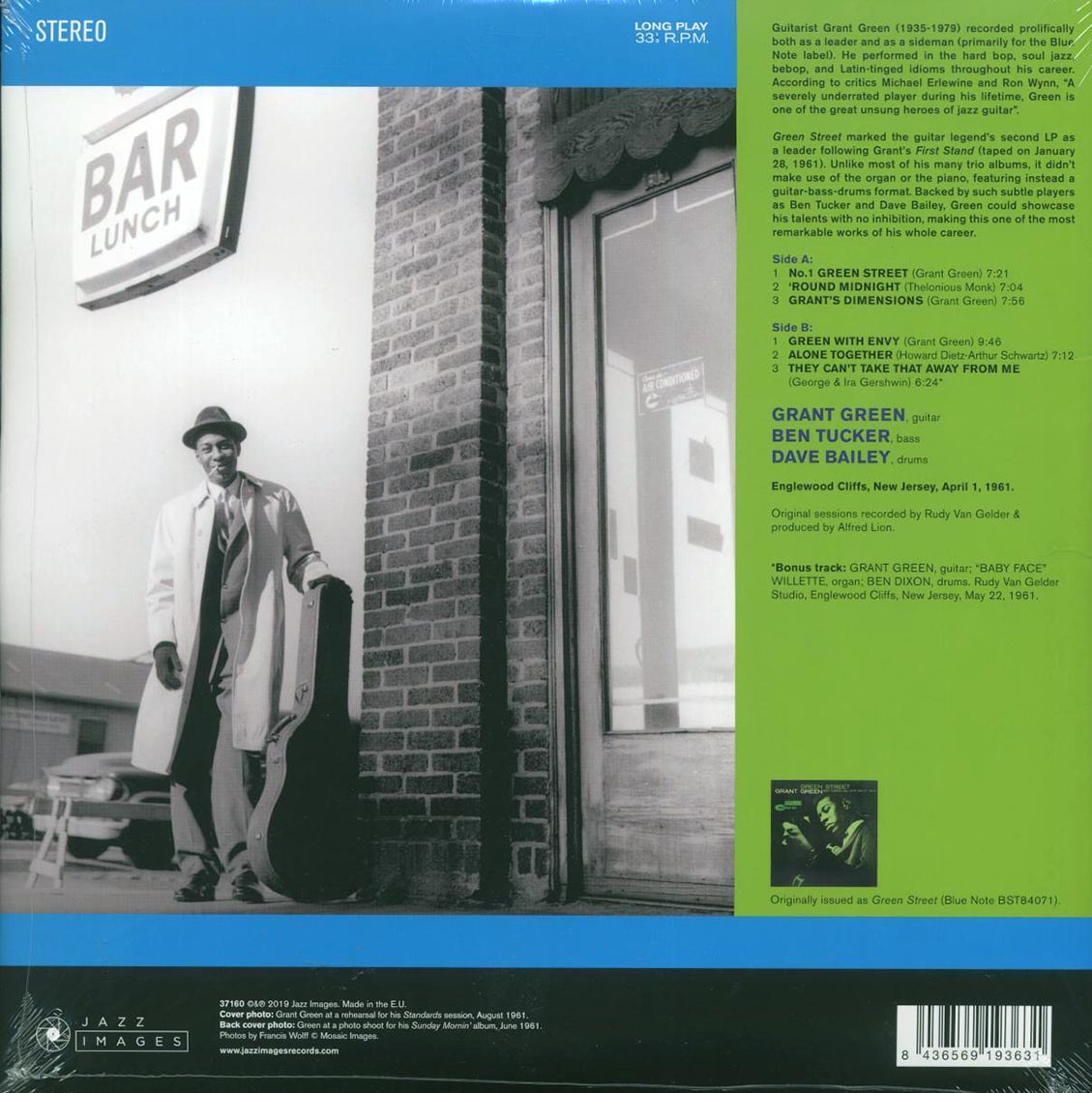 Grant Green - Green Street (+bonus track) (180g) Vinyl Record