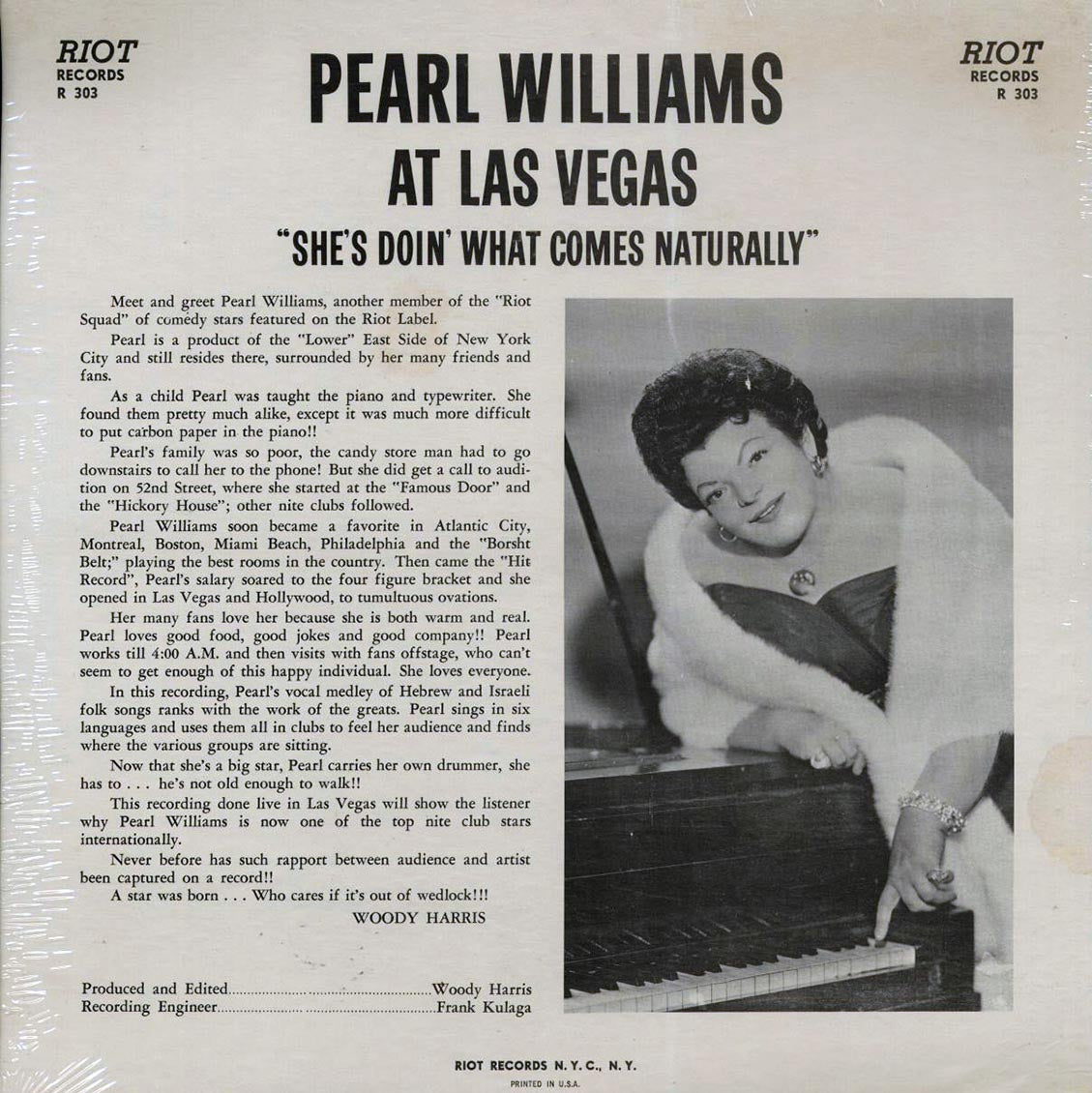 Pearl Williams - At Las Vegas (1963 ORIGINAL PRESS) (orig. press) Vinyl Record