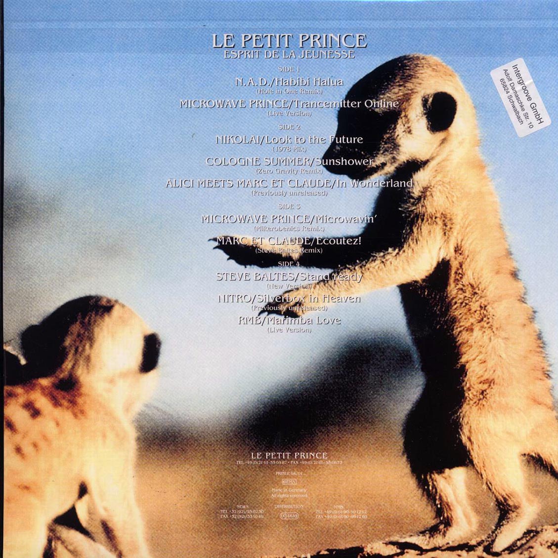 Nitro, Microwave Prince, Cologne Summer, RMB, Etc. - Esprit De La Jeunesse Special DJ Edition (1994 ORIGINAL PRESS) (orig. press) Vinyl Record