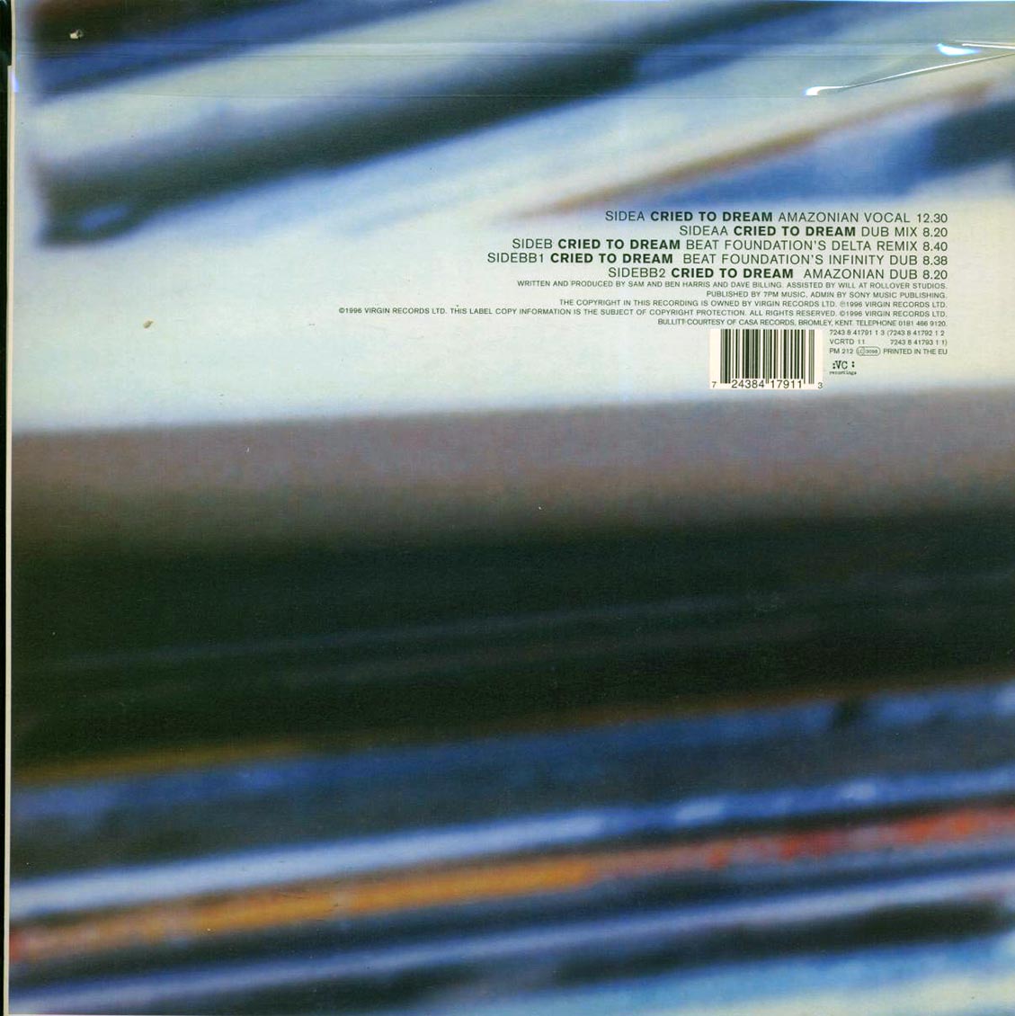 Bullitt - Cried To Dream (1996 ORIGINAL PRESS) (2xLP) Vinyl Record