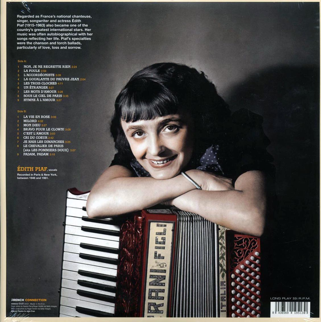 Edith Piaf - L'Essentiel (ltd. ed.) (180g) Vinyl Record