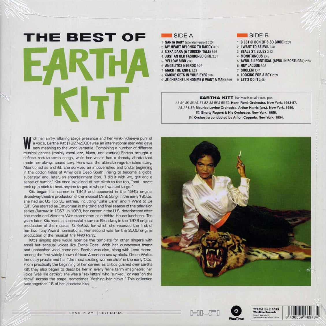 Eartha Kitt - The Best Of (180g) Vinyl Record