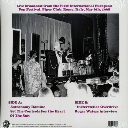 Pink Floyd - Broadcast In Rome, Italy, May 6th, 1968 (ltd. ed.) Vinyl Record