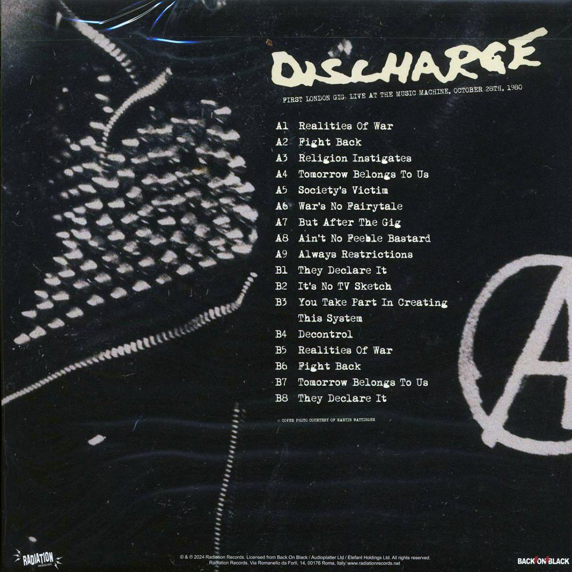 Discharge - First London Gig, Live At The Music Machine, October 20th, 1980 Vinyl Record