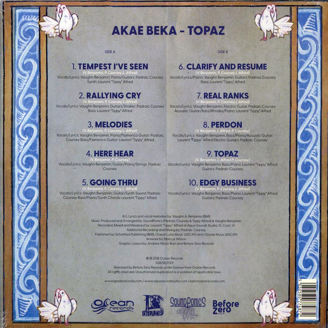 Akae Beka (Vaughn Benjamin/Midnite) - Topaz Vinyl Record
