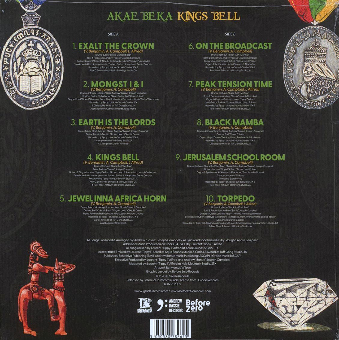 Akae Beka (Vaughn Benjamin/Midnite) - Kings Bell Vinyl Record