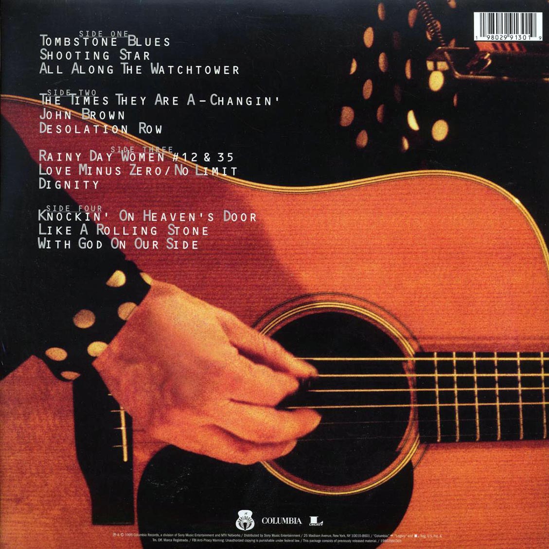 Bob Dylan - MTV Unplugged (2xLP) Vinyl Record