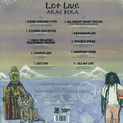 Akae Beka (Vaughn Benjamin/Midnite) - Let Live Vinyl Record
