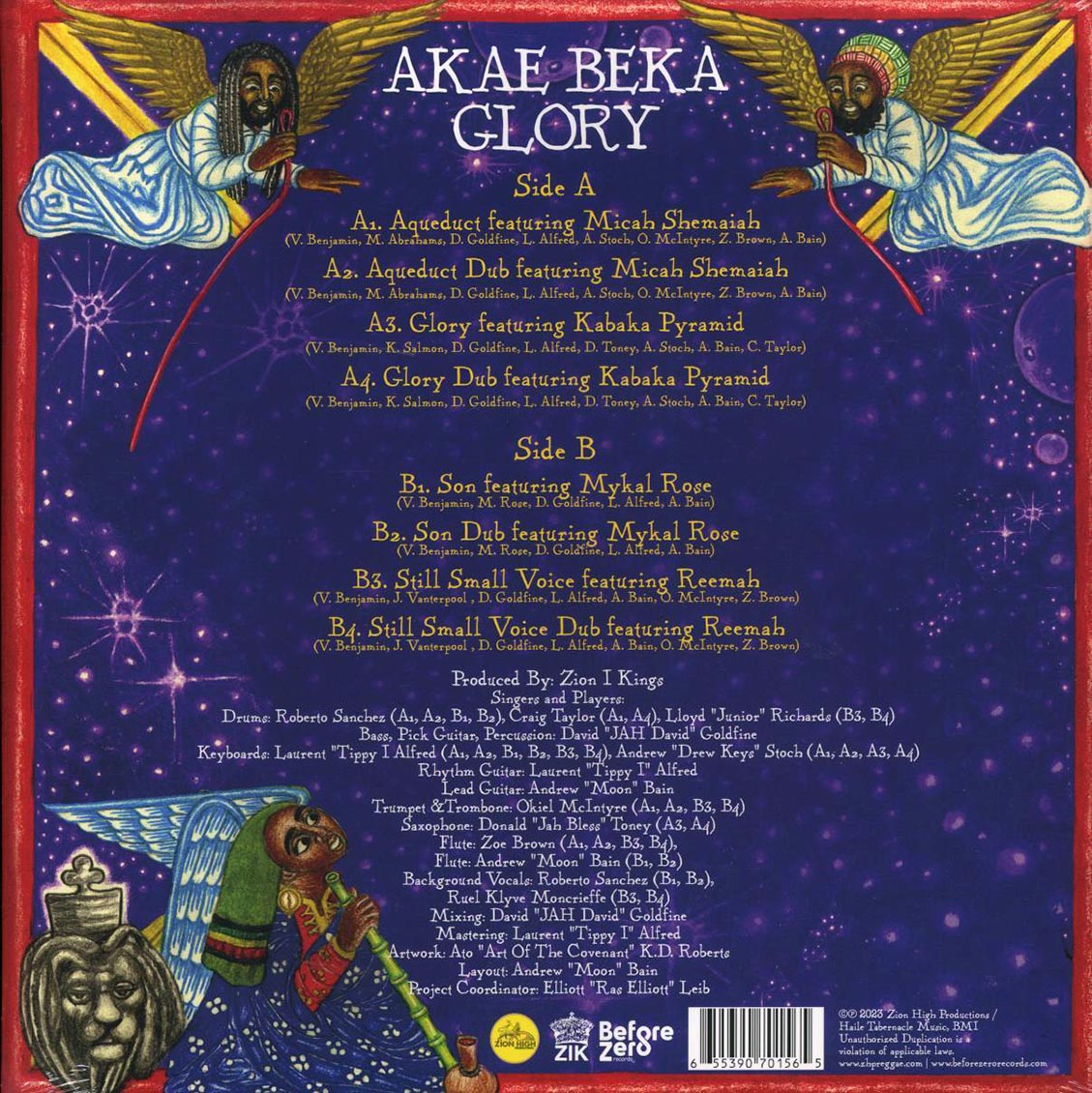 Akae Beka (Vaughn Benjamin/Midnite) - Glory Vinyl Record