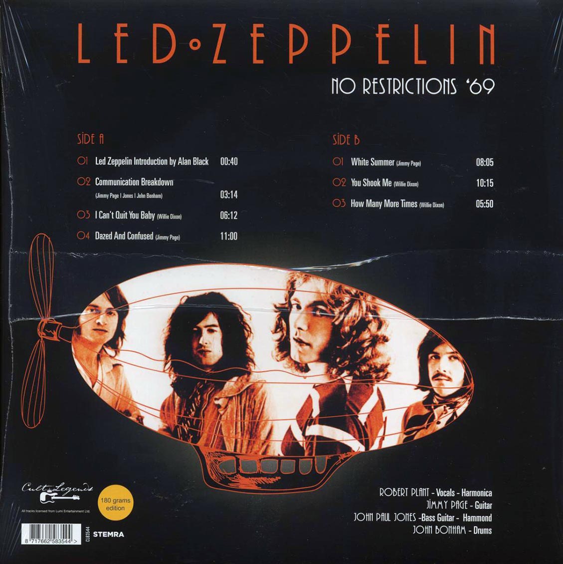 Led Zeppelin - No Restrictions '69: Playhouse Theatre, London (180g) Vinyl Record