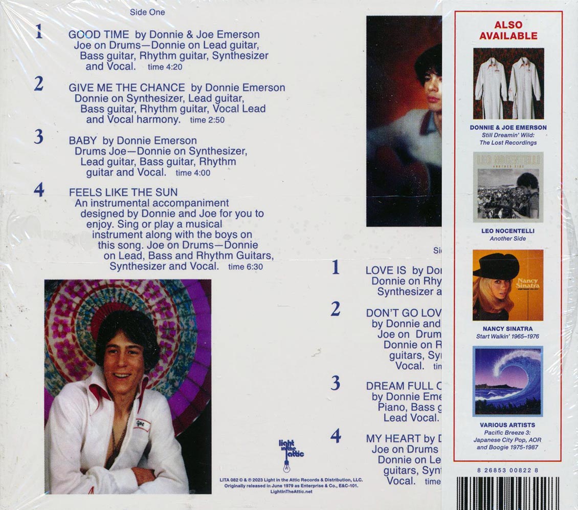 Donnie & Joe Emerson - Dreamin' Wild (incl. 32-page booklet) Music CD