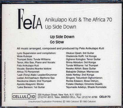 Fela Kuti, Afrika 70 - Up Side Down Music CD