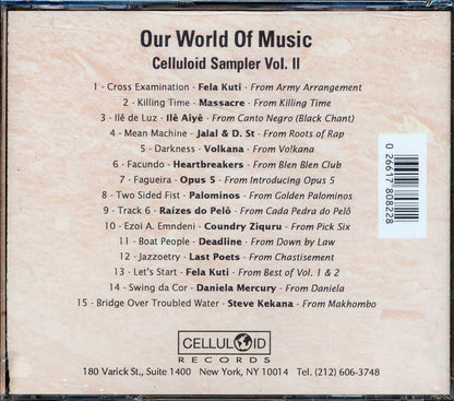 Fela Kuti, Opus 5, Palolinos, The Last Poets, Etc. - Our World Of Music - Celluloid Sampler Volume 2 Music CD