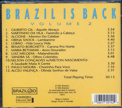 Gilberto Gil, Nelson Gonclaves, Paulo Moure, Sandra De Sa, Etc - Brazil Is Back Volume 2 Music CD