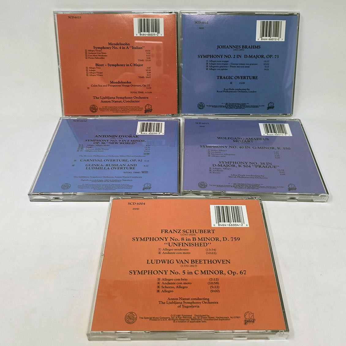 Ljubljana Symphony Orchestra - The Great Symphonies (5xCD) (box set) Music CD