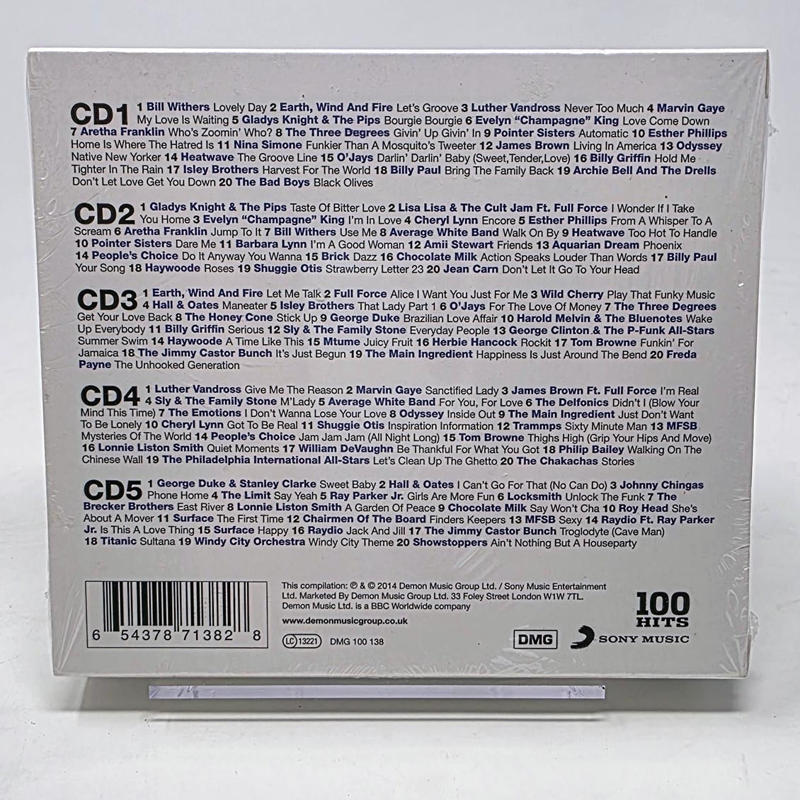 Bill Withers, Billy Paul, Chocolate Milk, Shggie Otis, Average White Band, Etc. - 100 Hits Funk (100 tracks) (5xCD) (box set) Music CD