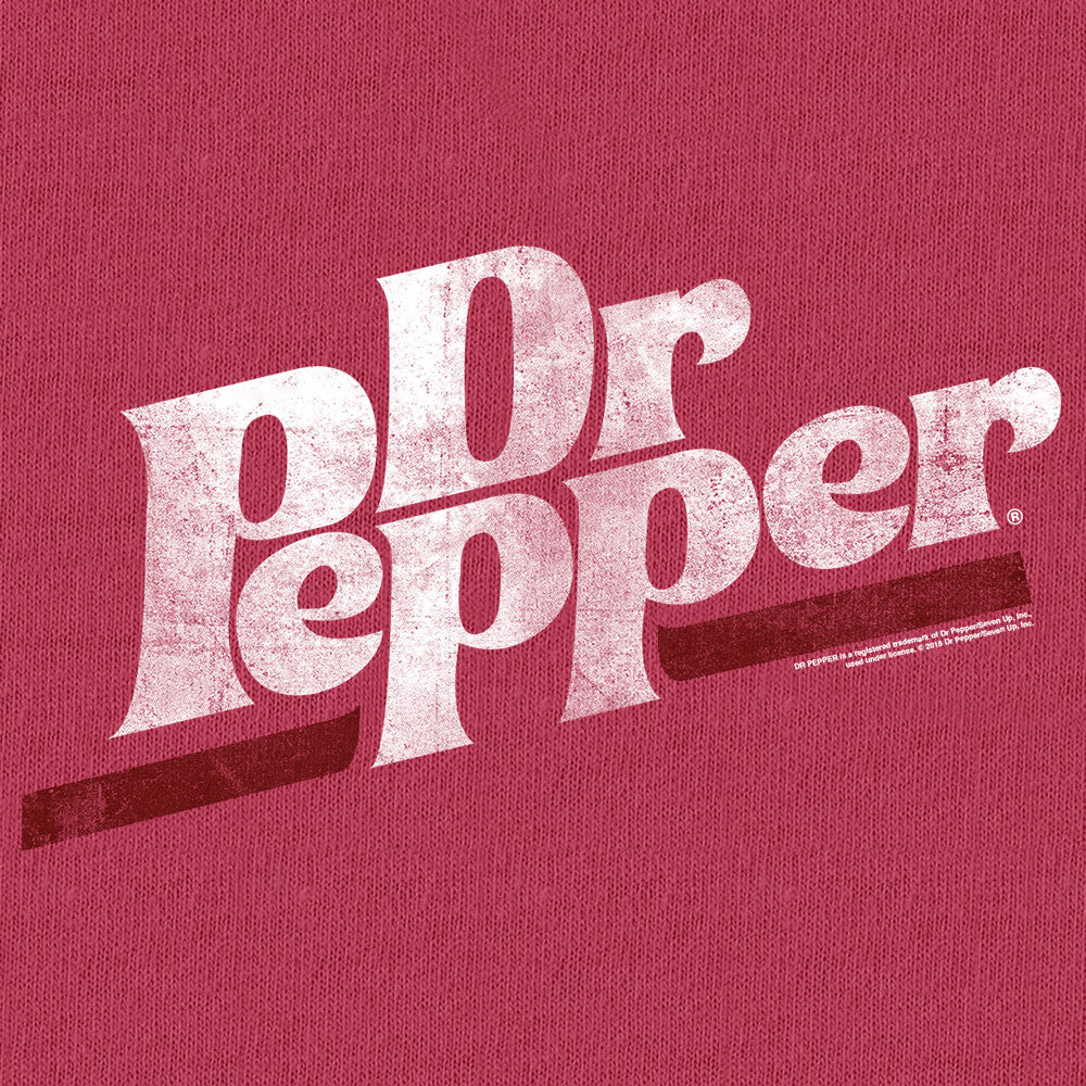 Tee Luv x Comfort Colors Distressed Dr Pepper Logo Mens T Shirt Officially Licensed Brick Red