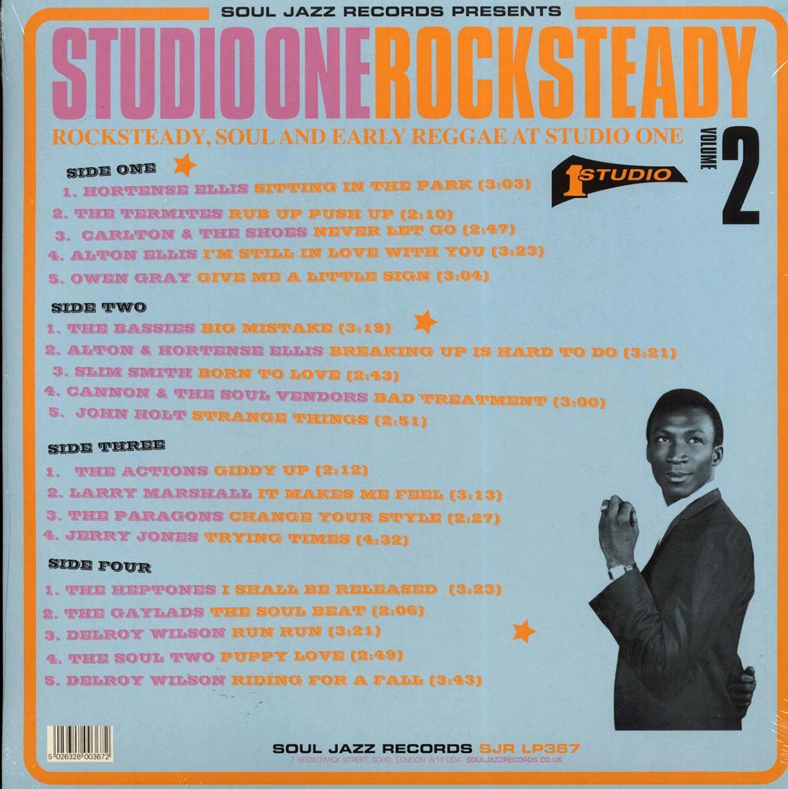 Alton Ellis, Slim Smith, The Gaylads, The Paragons, Delroy Wilson, Etc. - Studio One Rocksteady Volume 2: Rocksteady, Soul And Early Reggae At Studio One, The Soul Of Young Jamaica (2xLP) Vinyl Record