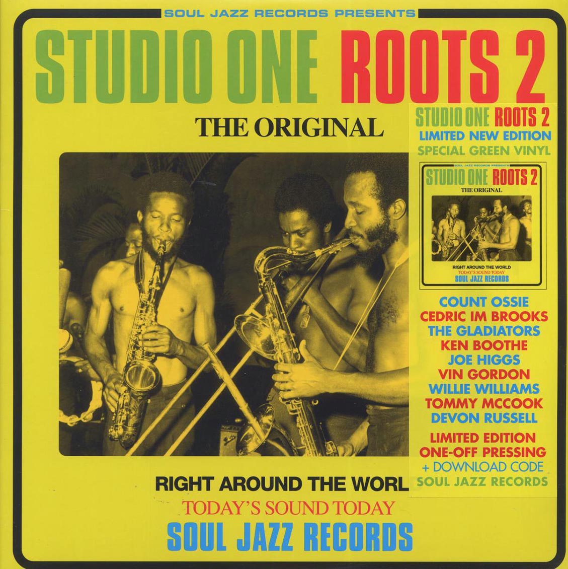 The Gladiators, Willie Williams, Credic Brooks, Al Campbell, Joseph Hill, Count Ossie, Etc. - Studio One Roots 2 (ltd. ed.) (2xLP) (green vinyl) Vinyl Record