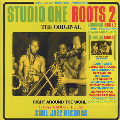 The Gladiators, Willie Williams, Credic Brooks, Al Campbell, Joseph Hill, Count Ossie, Etc. - Studio One Roots 2 (ltd. ed.) (2xLP) (green vinyl) Vinyl Record