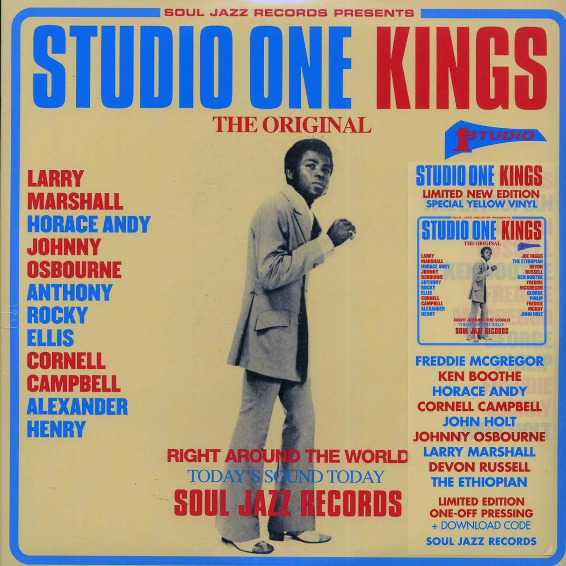 Larry Marshall, Horace Andy, Johnny Osbourne, Ken Boothe, The Ethiopian, Etc. - Studio One Kings (ltd. ed.) (2xLP) (yellow vinyl) Vinyl Record