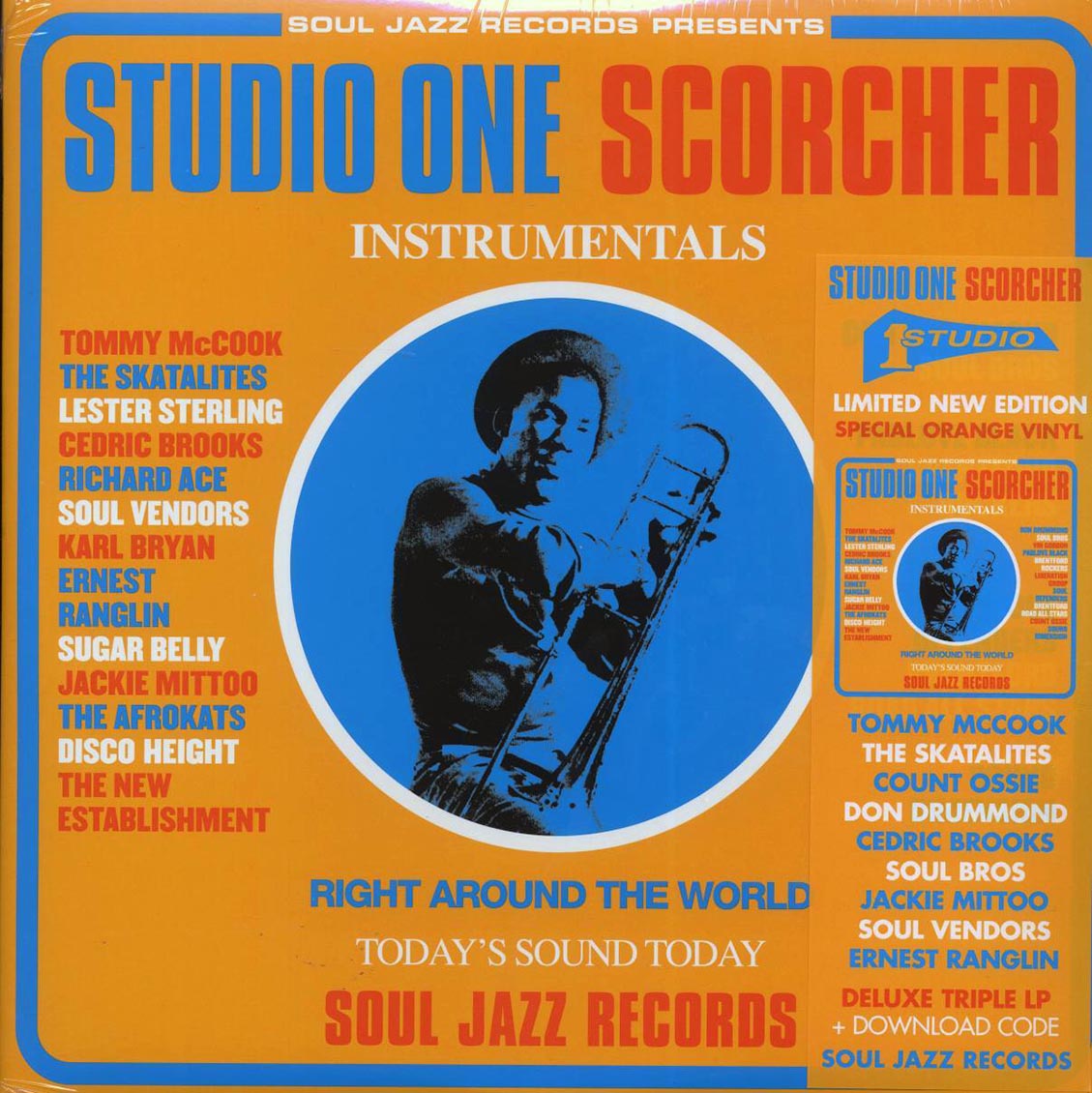 The Skatalites, Soul Vendors, Sound Dimension, Cedric Brooks, Etc. - Studio One Scorcher: Instrumentals (ltd. ed.) (3xLP) (orange vinyl) Vinyl Record
