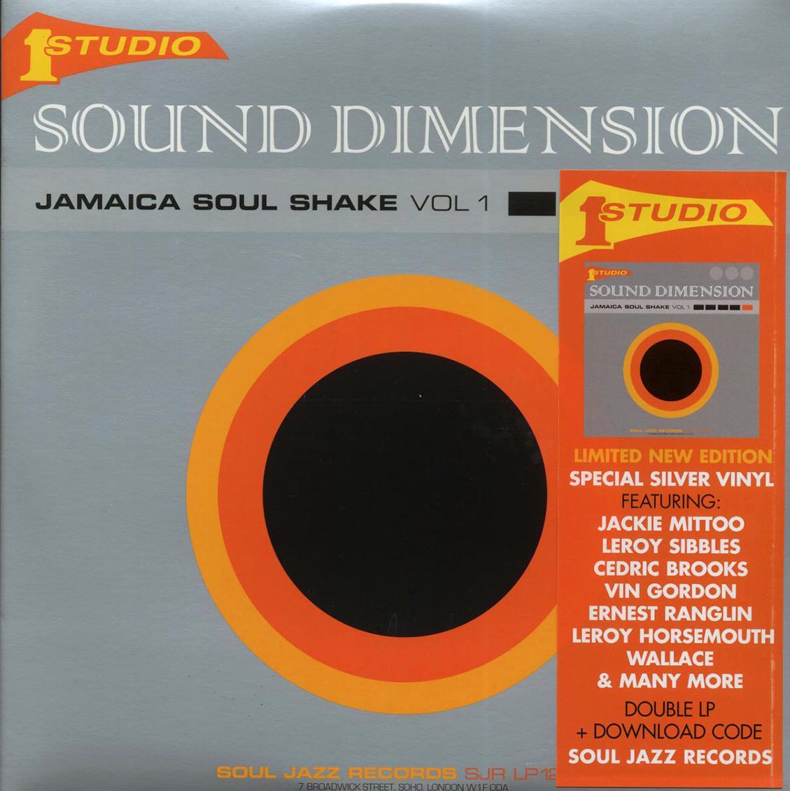 Sound Dimension - Jamaica Soul Shake Vol 1 (ltd. ed.) (2xLP) (silver vinyl) Vinyl Record