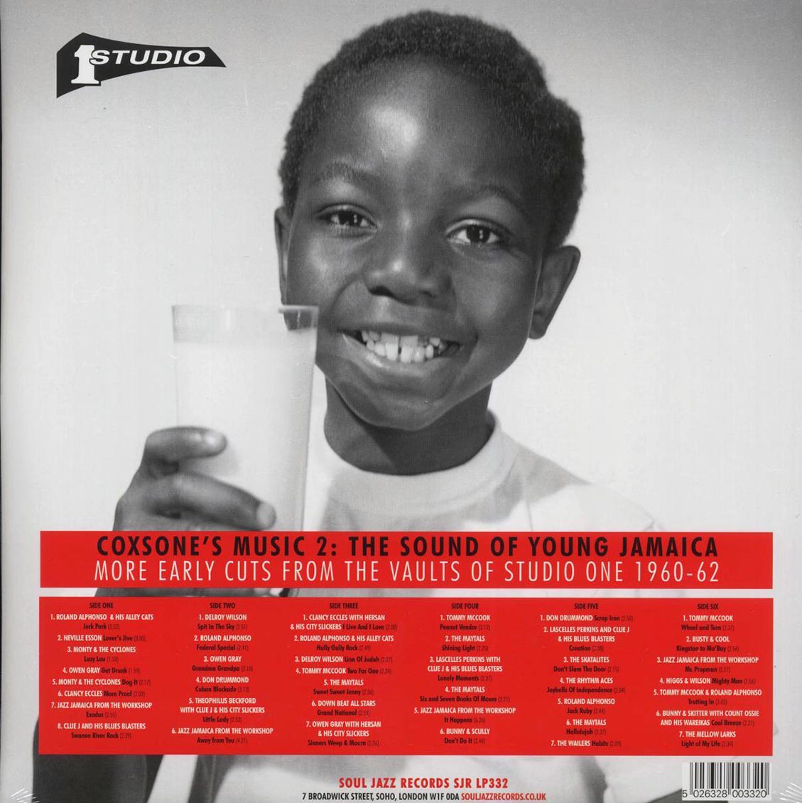 Don Drummond, Roland Alphonso, The Maytals, Owen Gray, Tommy McCook, Etc. - Coxsone's Music 2: The Sound Of Young Jamaica, More Early Cuts From The Vaults Of Studio One 1959-63 (3xLP) Vinyl Record