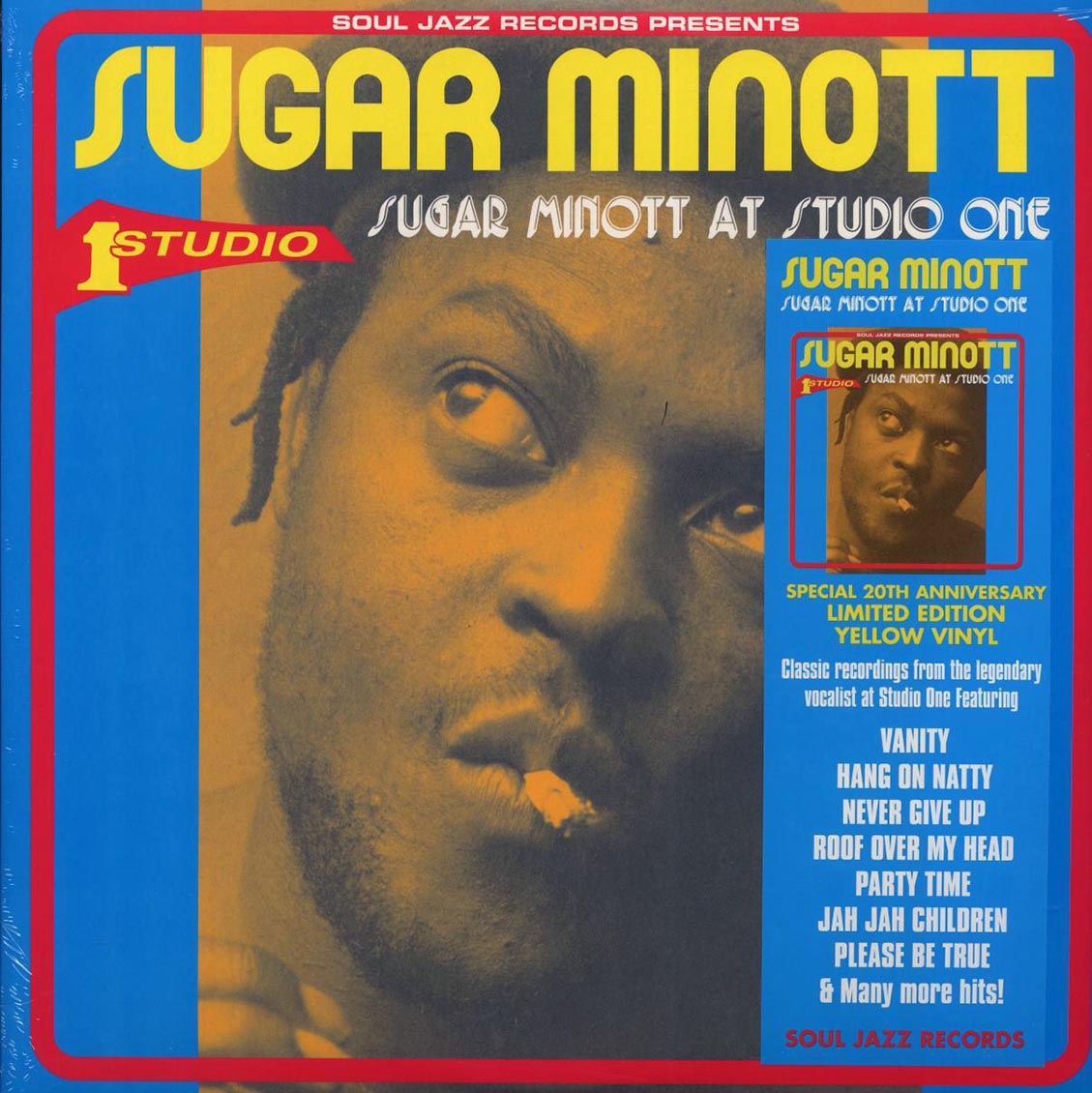 Sugar Minott - Sugar Minott At Studio One (20th Anniv. Ed.) (ltd. ed.) (2xLP) (yellow vinyl) Vinyl Record
