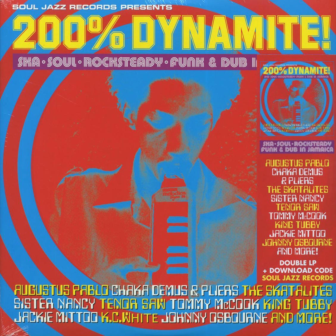 Sister Nancy, Tenor Saw, Augustus Pablo, King Tubby, Jackie Mittoo, Etc. - 200% Dynamite! (2xLP) Vinyl Record
