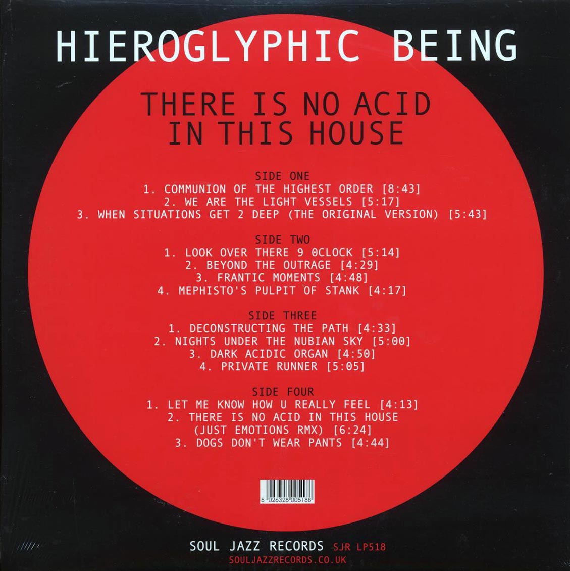 Hieroglyphic Being - There Is No Acid In This House (2xLP) Vinyl Record