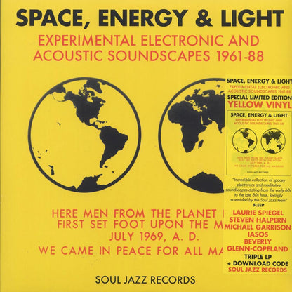 Various - Space, Energy & Light: Experimental Electronic And Acoustic Soundscapes 1961-88 (3xLP) (yellow vinyl) Vinyl Record