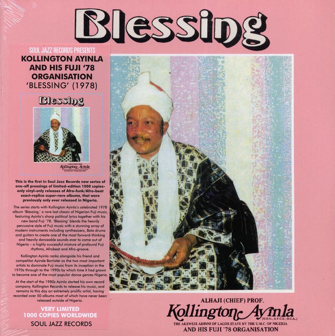 Alhaji Chief Prof. Kollington Ayinla & His Fuji '78 Organisation - Blessing (ltd. ed.) Vinyl Record