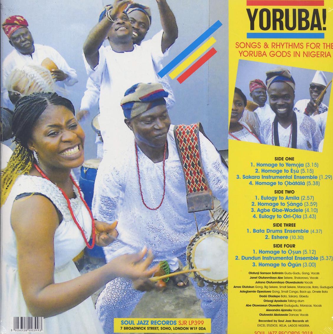 Konkere Beats - Yoruba! Songs & Rhythms For The Yoruba Gods In Nigeria (2xLP) (180g) Vinyl Record