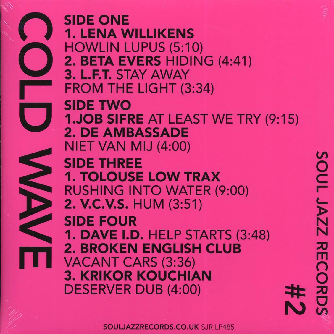 Various - Cold Wave #2 (2xLP) Vinyl Record