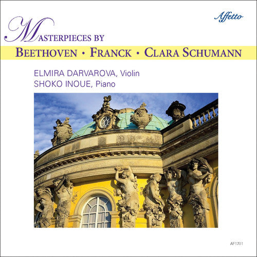 the album cover for Beethoven / Franck / Schumann / Darvarova / Inoue - Masterpieces by Beethoven Franck & Clara Schumann