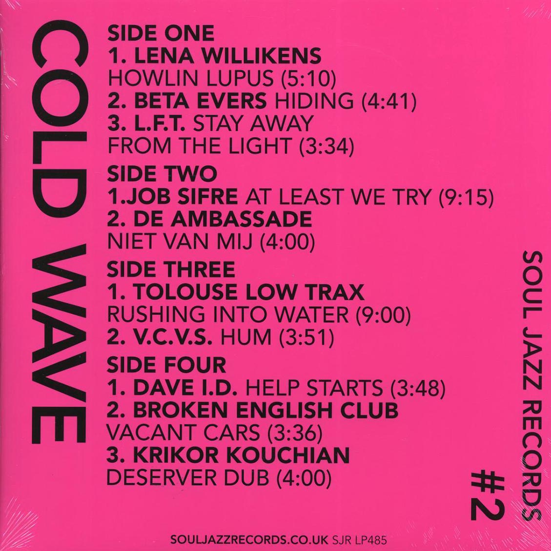 Various - Cold Wave #2 (ltd. ed.) (2xLP) (purple vinyl) Vinyl Record